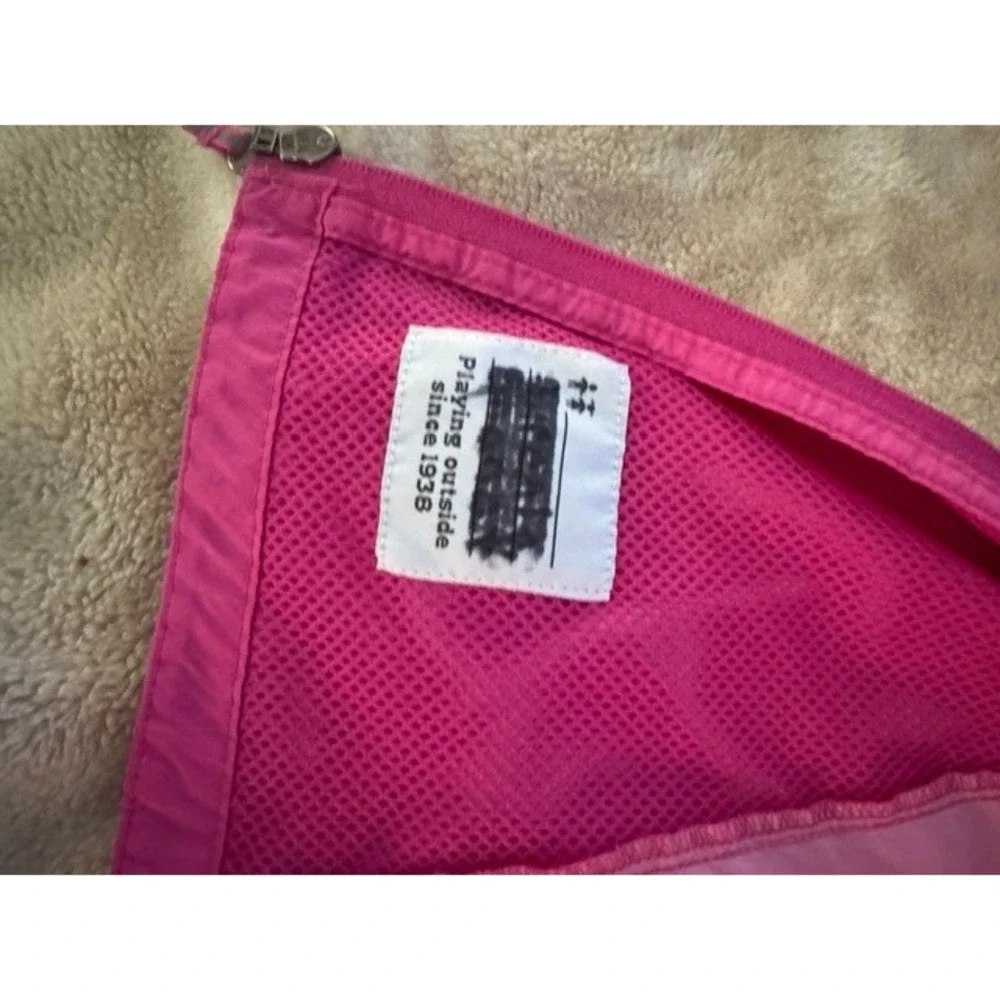 Columbia Girls Pink Hooded Windbreaker Jacket Lightweight Full Zip Shell Coat